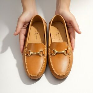Mercanti Fiorentini Tan Leather Loafers
